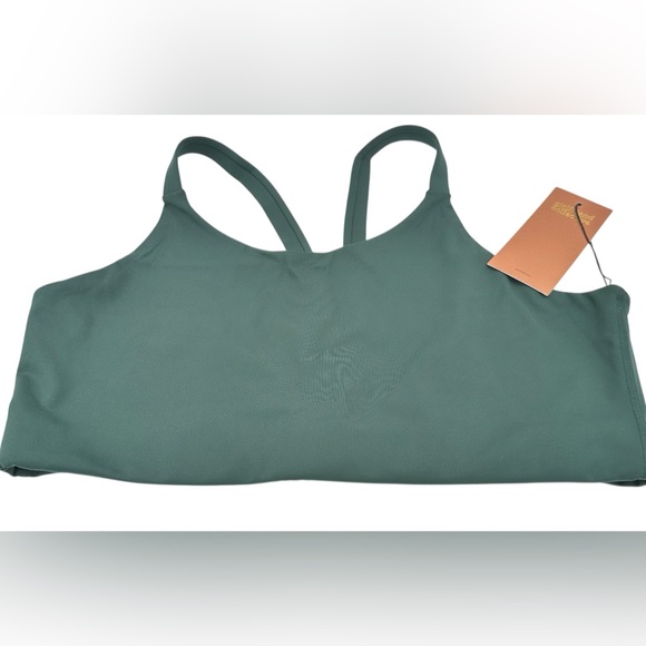 Girlfriend Collective| LouV-Back Bra- Moss Green - Picture 4 of 6